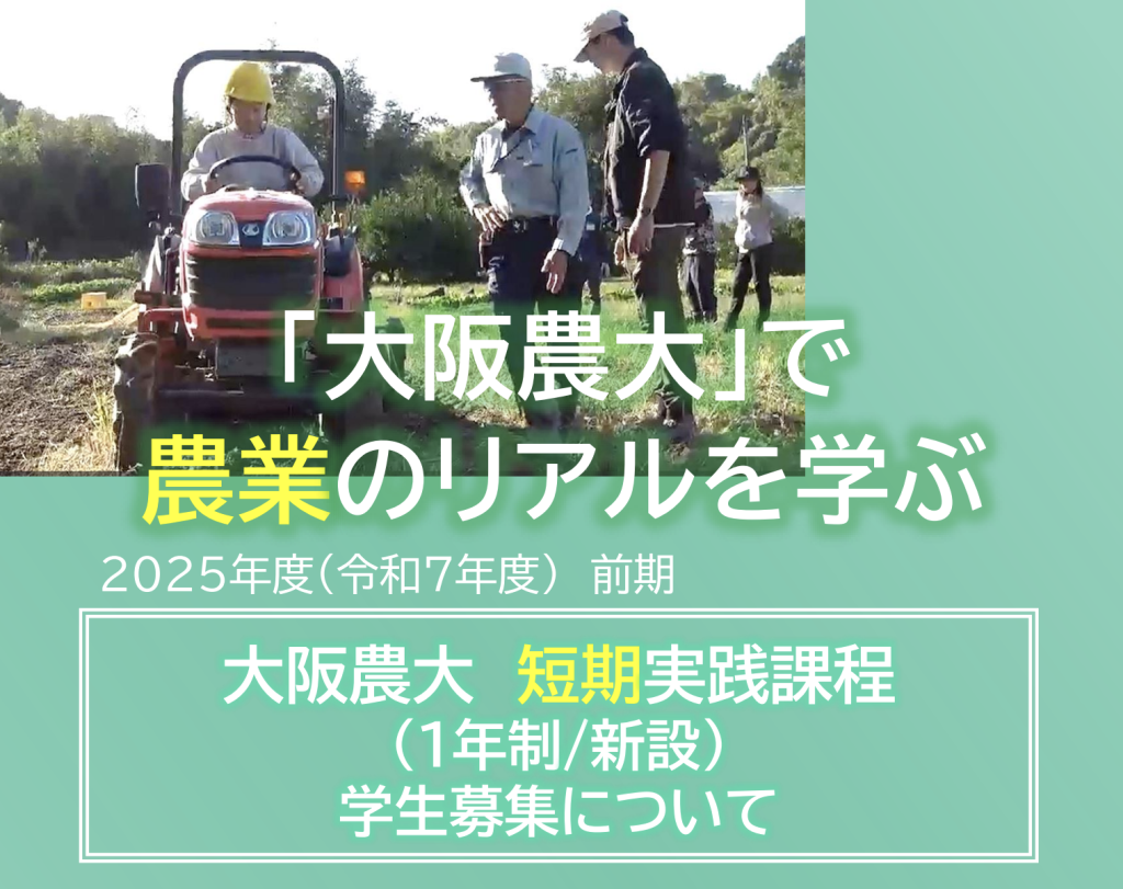 大阪農大　農業　短期実践　研修