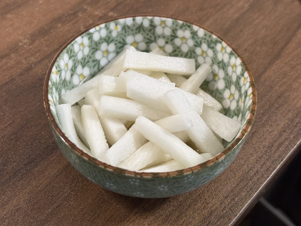 大根の漬物