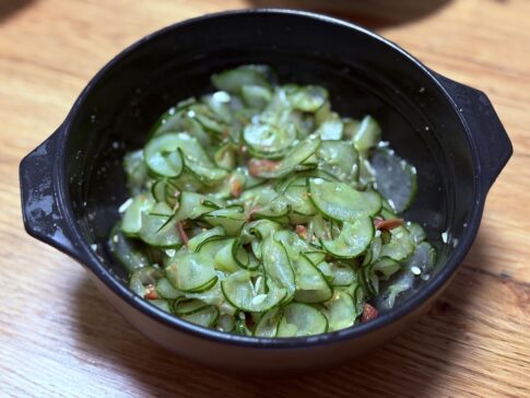 きゅうりの梅酢和え